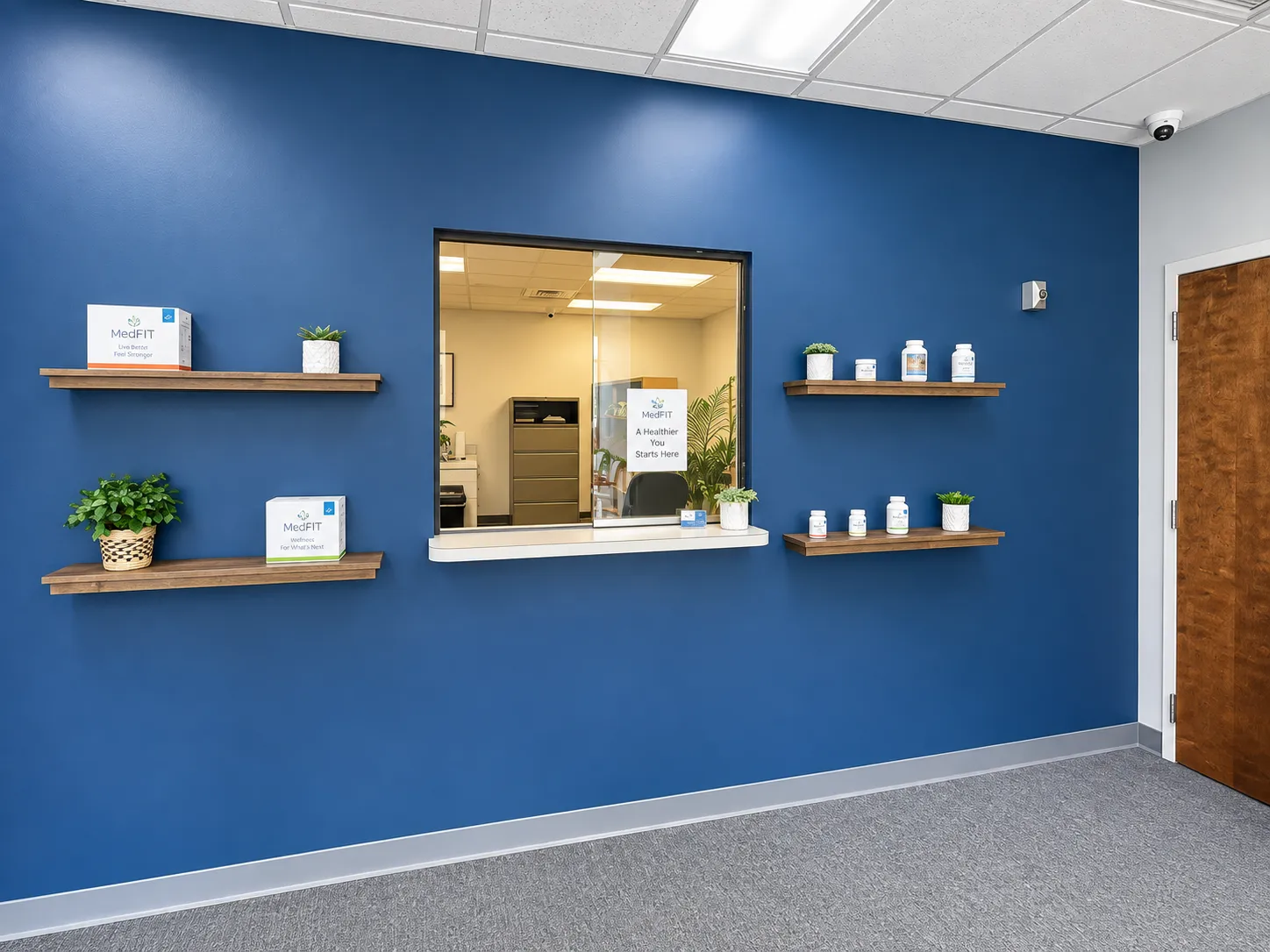 Reception area inside the MedFIT clinic
